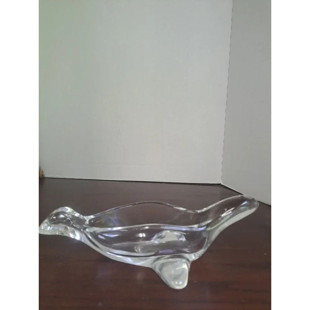 Clear Glass Seal Trinket Dish